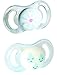 ESSKA Happy Mini Silicone (Transparent/Blue, Pack of 2)