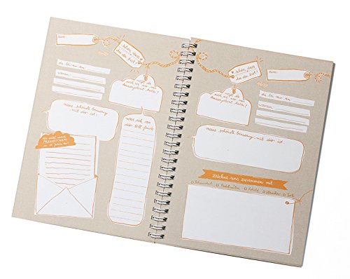 Gästebuch für Erwachsene „IHR BEI MIR“ A5, braun beige, Freundebuch für Erwachsene, im neuen Design - 3