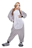 ABYED® Jumpsuit Tier Karton Fasching Halloween Kostüm Sleepsuit Cosplay Fleece-Overall Pyjama Schlafanzug Erwachsene Unisex Lounge,Erwachsene Größe S - für Höhe 150-158cm Koala - 