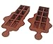 Viskey Melt Chocolate Door Stopper, Brown, 4pcs