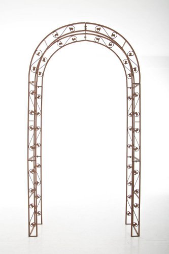 CLP Metall-Rosenbogen SUMMER, Eisen pulverbeschichtet, 125 x 30 cm, Höhe 236 cm antik braun - 3