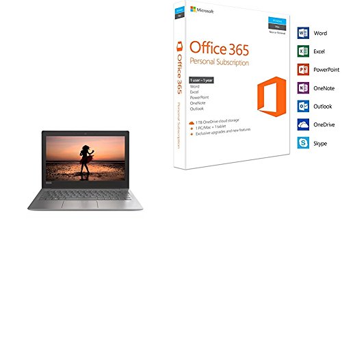 Lenovo IdeaPad 120S-11IAP 11 6-Inch HD Notebook -  Mineral Grey   Intel Celeron N3350  4 GB RAM  32 GB eMMC  Windows 10 S    Office 365 Personal