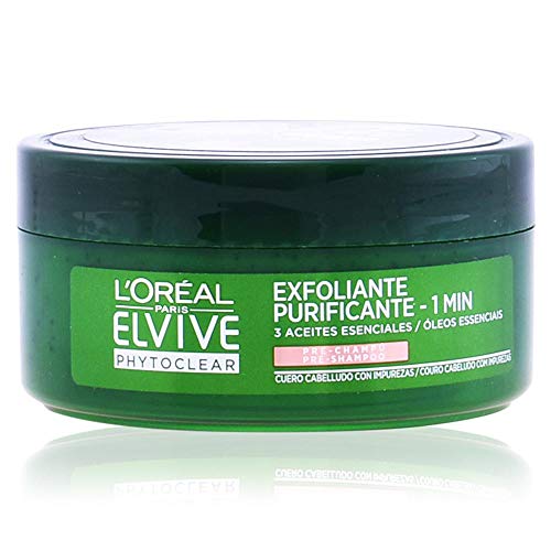L'Oreal Paris Elvive Phytoclear Anticaspa - Exfoliante Pre-Champú Cuero Cabelludo