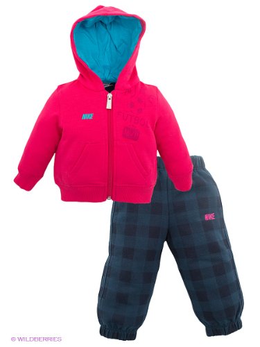 Nike BF Football Warm Up Track Suit - Pink/Blue, 9-12 Months