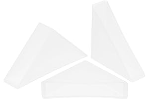 sourcing map 20Pcs Plastic Corner Protectors 10x50mm Right Angle Shape Glass Corner Guards Cushion for Corner Protection of Glass, Mirror, Tile, White