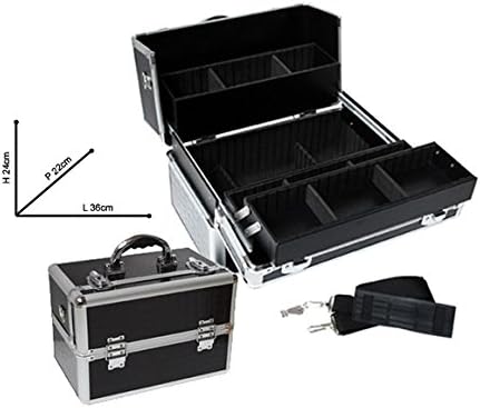 Trolley 3 Trays Black Crocodile PM Parisax 6 Months Guarantee (E)
