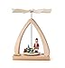 Produktbild DREGENO Pyramide bunt mit Weihnachtsmann, für Kerzen, von DREGENO SEIFFEN 17 cm – Original erzgebirgische Handarbeit
