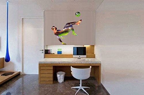 1art1 88410 Fußball – Fallrückzieher Wand-Tattoo - 2