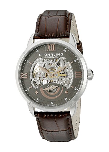 Stuhrling Original 574.03 Herren-Armbanduhr Analog Automatik Leder