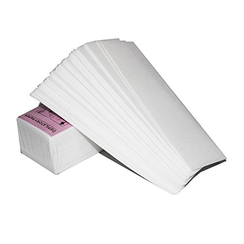 mlmsy Beruf Einweg Haarentfernung Papier 100 Pack Vlies Enthaaren Tücher für Beine Arme Körper Gesicht Augenbrauen ohne Haarentfernung Wachs Pack of 100 cloths - 2