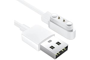 AXFEE Magnetyczna ładowarka kompatybilna z bransoletką Xiaomi, kabel do ładowania USB, przenośna magnetyczna stacja ładująca do ładowania kompatybilna z YAMA SW022, AGPTE LW11, Ticwatch GTX, LS05 (2