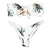 Produktbild Diadia Sommer Damen Sexy Schulterfrei Bandeau Zweiteiliges Set Ananas Bademode Tankini Badeanzug Bikini Set