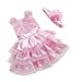 EFE Newborn Infant Baby Girls Flower Party Wedding Ruffle Layered Dress+Headband 12-18 Months