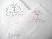 Christening / baptism personalised shawl with big cross in white or cream (cream)