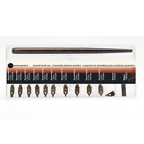 Manuscript - Caja con selección de plumillas de tipo Italic y Poster