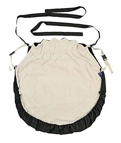 Hoppediz 3-in-1 Fleece Cover for Baby Slings and Baby Carriers (Sand)