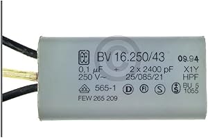 PAXANPAX Filtr przeciwzakłóceniowy 0,1µF kondensator zakłóceń radiowych małe urządzenia BV 16250