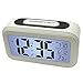 Produktbild EASEHOME Digitale Wecker Reisewecker, Digitaluhr Wecker Alarm Clock Digitalwecker mit Großer LCD Display Datum und Temperatur Anzeige, Kinderwecker Snooze und Nachtlicht, Weiß