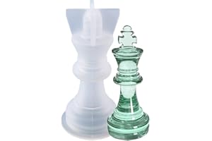 Fiorky Stampi in resina epossidica a scacchi internazionali, in silicone, fai da te, scacchiere, pezzi di scacchi in resina, stampo in for gioielli, decorazione for la casa, strumenti for fusione