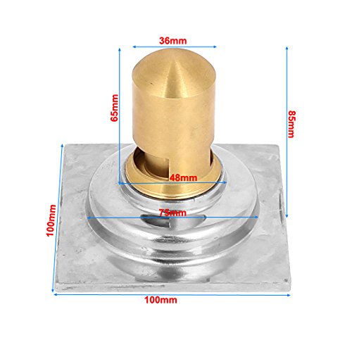 sourcingmap® Küche Badezimmer 304 Edelstahl Dusche Boden Abfall Abfluss Sieb 10cm x 10cm - 3