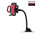 Price comparison product image DECVO Car Windshield Phone Mount Long Arm 360° Adjustable Universal Phone Holder Strong Adhesive Suction Cup Cell Phone Holder Compatible iPhone 5/6/7/8/X, Samsung Galaxy, LG, GPS More (RED)