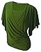 Women's Japanese Evening Breastfeeding Nursing Top (Large, Green)