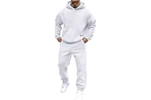 shownicer Survêtement Homme Ensemble Jogging Sweats À Capuche Et Sport Pantalons Automne Hiver Couleur Unie Gym Jogging Sportswear Tenue De Couple
