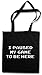 Produktbild I Paused My Game To Be Here Gamer Hipster Bag Beutel Stofftasche Einkaufstasche