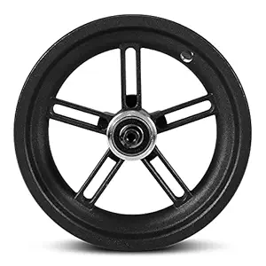 Electric Scooter Rear Wheel Hub Replacement Metal Rear Rim Accessory for M365/Pro Electric Scooter (Black) -Layfoo