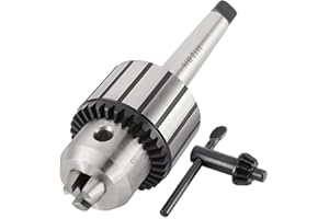 GOTOTOP Portabrocas de Acero de Llave 1-13mm Portabrocas de Taladro de Alta Precisión Mini Herramienta de Torno para Máquinas de Perforación