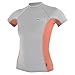 Produktbild O'Neill Rash Vests - O'Neill Womens Skins Short Sleeve Crew - Lunar/ Light Grapefruit/ Lunar