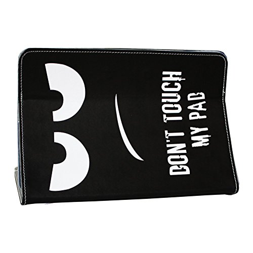 Hochwertige Tablet-Schutz-Hülle-Tasche Universal 10-10.1 Zoll mit Standfunktion kombiniert Schutz und Design aus hochwertigem Kunstleder Motiv Dont Touch my Pad Cover Case Universal Farbauswahl von UC-Express - 3