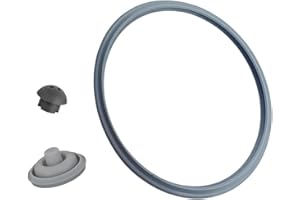 MULTIM Goma Olla Express (22cm),Válvula de Seguridad, Junta Indicador de Coccion Compatible con WMF Plus Repuesto Ollas de Presión Accesorios,2,5 l - 8,5 l - Juego de 3 Piezas