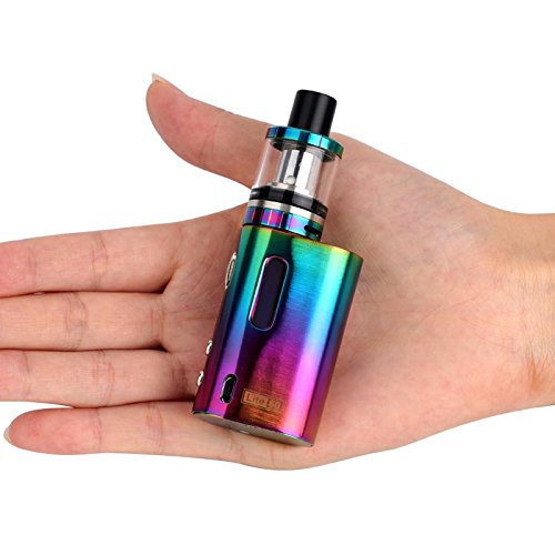 SHINE® Elektronische Zigarette Lite 60 TC E-Cig 60w Mod 1600mAh Vaporizer Tank USB-Batterie VAPE Pen KIT E-Shisha Hookah mit Temperaturregelung * Kein Nikotin * (RAINBOW) - 6