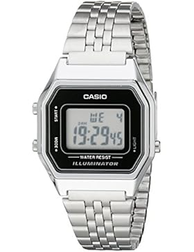 Casio Damen-Armbanduhr Vintage Digital Quarz Edelstahl LA680WA-1D