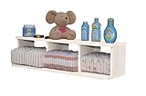 Roba - Windelregal, mit 2 verschiebbaren Trennwänden auf versteckter Führung, Dekor Buche, HxBxT: 21 x 80 x 24 cm