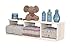 roba 6453W Nappy Shelf with 2 Movable Partitions Painted White 21 x 80 x 24 cm
