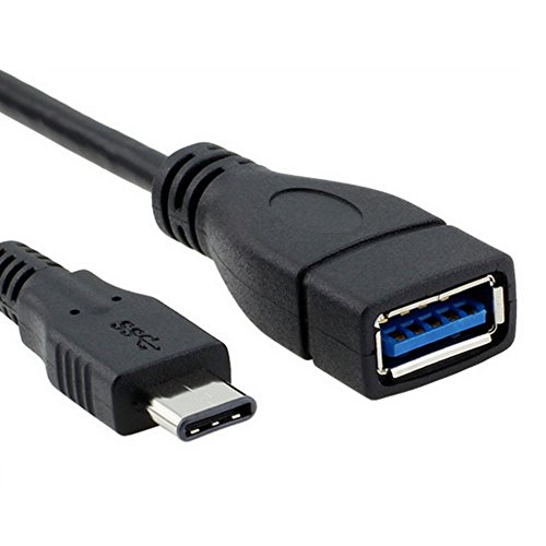 BlueBeach® Typ C 3.1 USB OTG Kabel - USB 3.1 Typ-C-Stecker an USB 3.0 Female OTG Host-Kabel für Typ C OTG aktiviert Geräte in schwarz