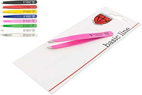 THREE SWORDS | Exclusive tweezers for plucking / removing hair / eyebrows - stainless - 8 different colours - 1 piece | MANICURE - PEDICURE - GROOMING - NAIL CARE by THREE SWORDS GERMANY (001863)