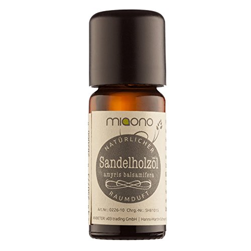 Sandelholzöl - 100% naturrein (10ml) von miaono (Glasflasche)