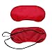 Price comparison product image Gaddrt Pure Silk Sleep Eye Mask Padded Shade Nap Cover Blindfold Travel Relax Aid (Red)