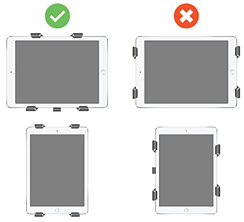 Lavolta iPad Tablet Halterung Halter für Laufband Fahrrad Heimtrainer Mast Lenker – Tablets 7-11 Zoll ink. iPad Pro Air Retina Samsung Galaxy Tab Note Lenovo Yoga Microsoft Surface Amazon Kindle Fire - 7