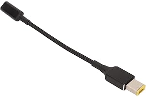 PUSOKEI 100 W DC PD USB C Kabel ładujący, USB C do Slim Tip Przewód ładujący Laptopa, Przedłużacz do ładowarki do ThinkPad Yoga T440 T440p T440s T450 T550 T570 E531 E540 E550 E555 E560