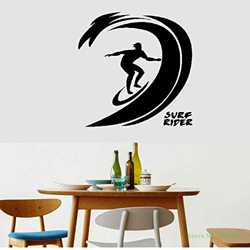 Preisvergleich Produktbild wandaufkleber Surfen mit Waves Surfboard Rider