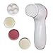 ChiTronic 5 in 1 Multi-Function Portable Facial Skin Care Electric Massager Scrubber with Facial Latex Brush Cosmetic Sponge (Batteries not included)