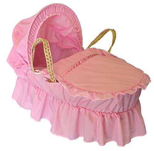 Moses Dressing Set Pink with Polka Dot Ribbon Trim by eBabygoods
