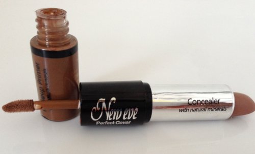 New Eve Perfect C 2 in1 Eyebrow Concealer and Eyelid Primer WALNUT Cosmetic Duo Makeup