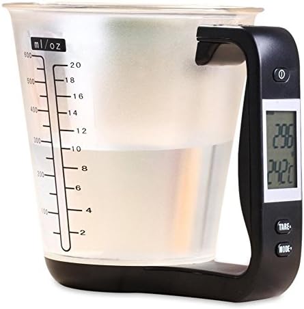 Ecombird Digital Kitchen Scale with Removable Measuring Cup and Thermometer Device,Countdown Timer,Electronic Measuring Cup Scale