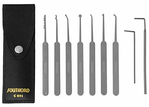 SouthOrd C801 9 Stück Slimline Dietrich Set