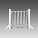 PawHut Pet Safety Gate Dog Cat Fence Child Baby Kids Protection Barrier Steel Adjustable (75H x 63-110W (cm))